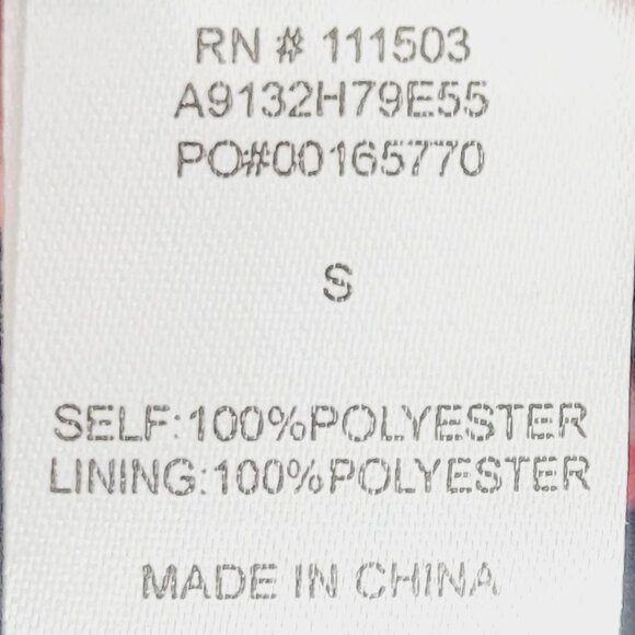 Multicolor Floral Sleeveless Lightwe Back Zip Wrap Knee Length Shift Dress Small - Picture 7 of 10